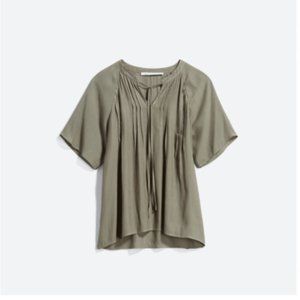 Stichfix COLLECTIVE CONCEPTS Georga Split Neck Top  SP | Olive